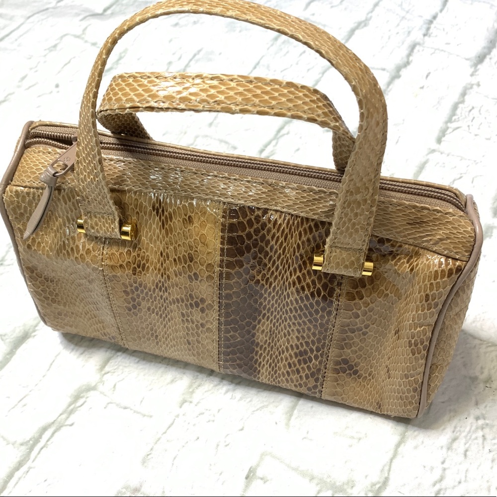 Ganson Snakeskin leather vintage bag
